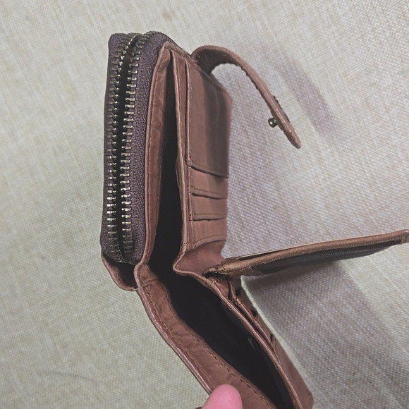 Anthroplogie Harbour 2nd Brown  Leather Wallet - Picture 6 of 6